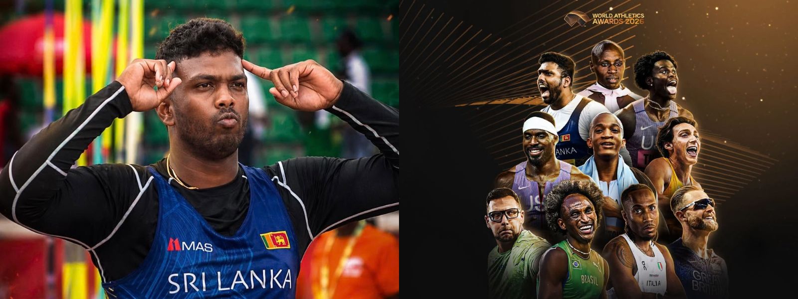 Rumesh Tharanga Makes History as First Sri Lankan Nominated for World Athlete of the Year
