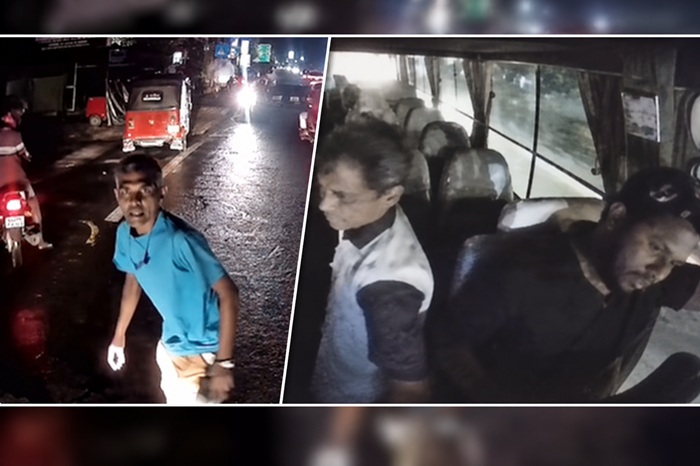 Six arrested for obstructing luxury bus and assaulting crew in Kalutara