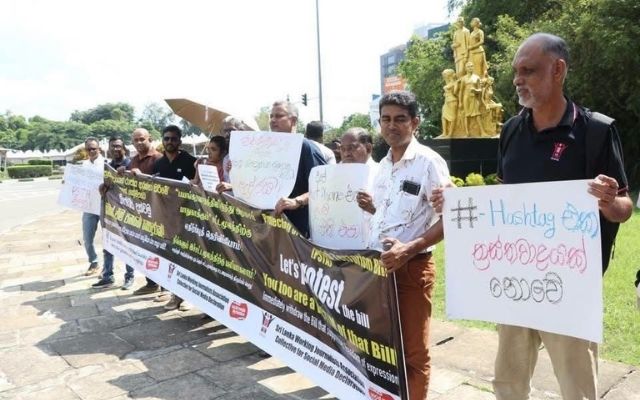 SLWJA, media groups protest proposed ‘Protecting the State from Terrorism’ Bill