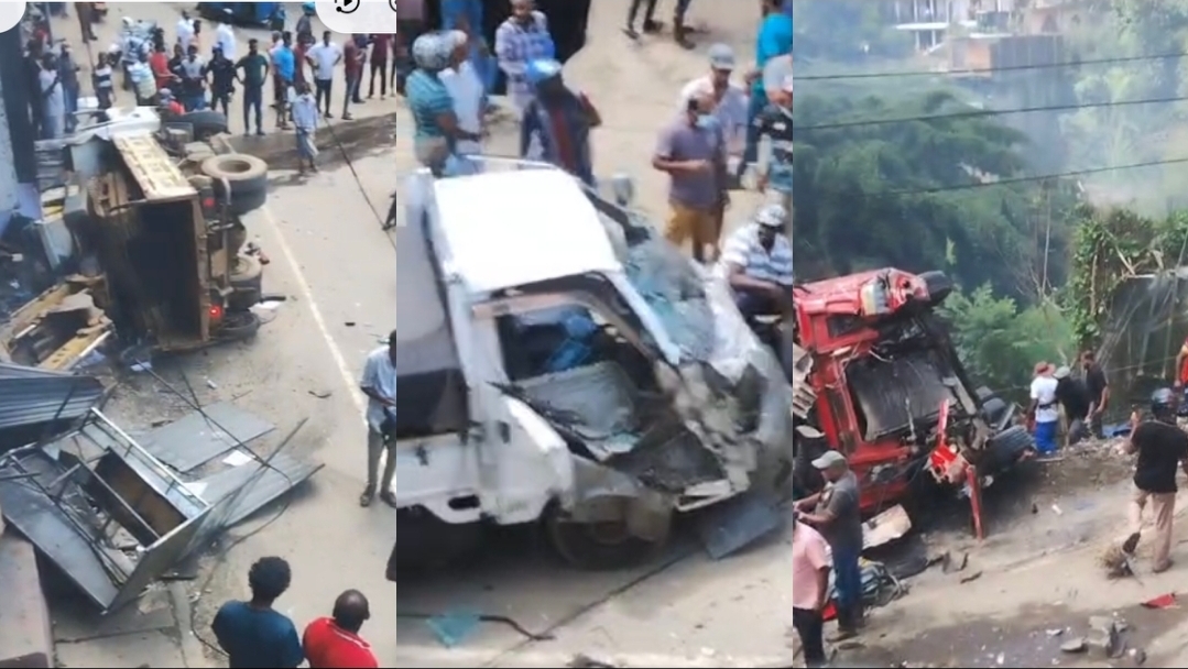 Major accident reported in Akurana, Kandy (Video)