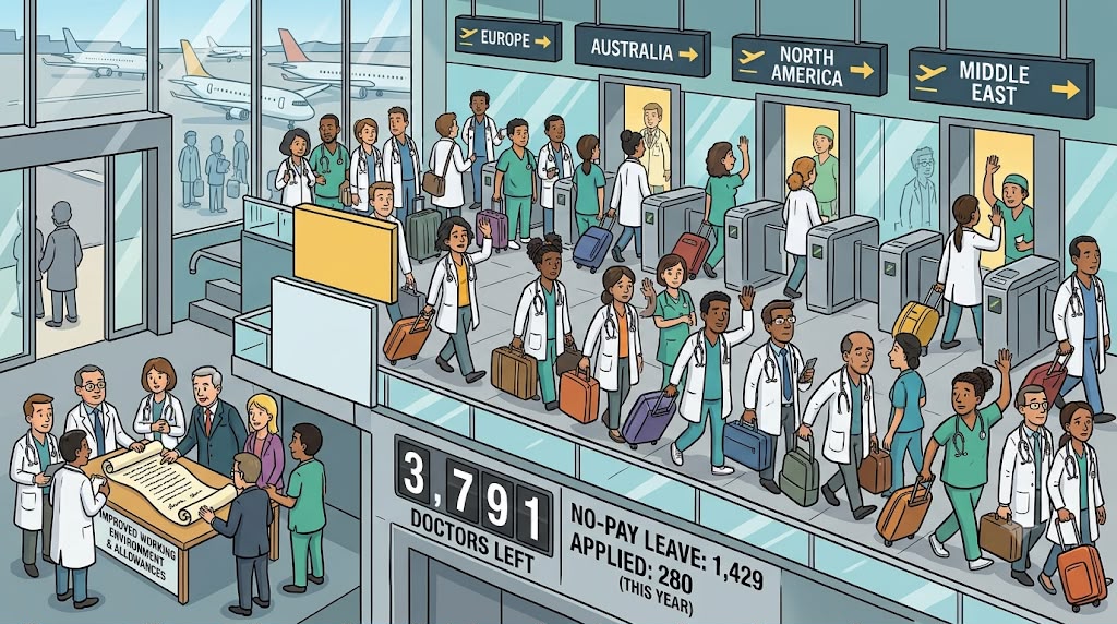 3,791 specialist doctors left Sri Lanka between 2020 and 2025, Parliament told