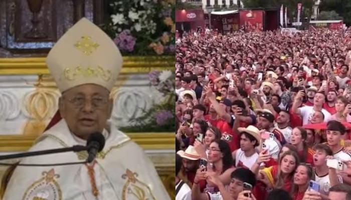 “People foolishly gather at football while churches stand empty” Cardinal