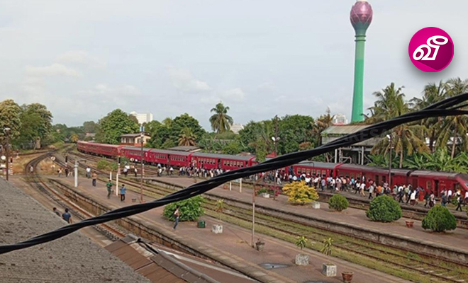 கொழும்பு கோட்டை ரயில் நிலையத்தில் ரயில் தடம்புரண்டது! - போக்குவரத்து பாதிப்பு