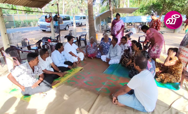 காணி விடுவிப்பை வலியுறுத்தி கேப்பாப்பிலவு மக்கள் 25ஆவது நாளாக தொடர் போராட்டம்!